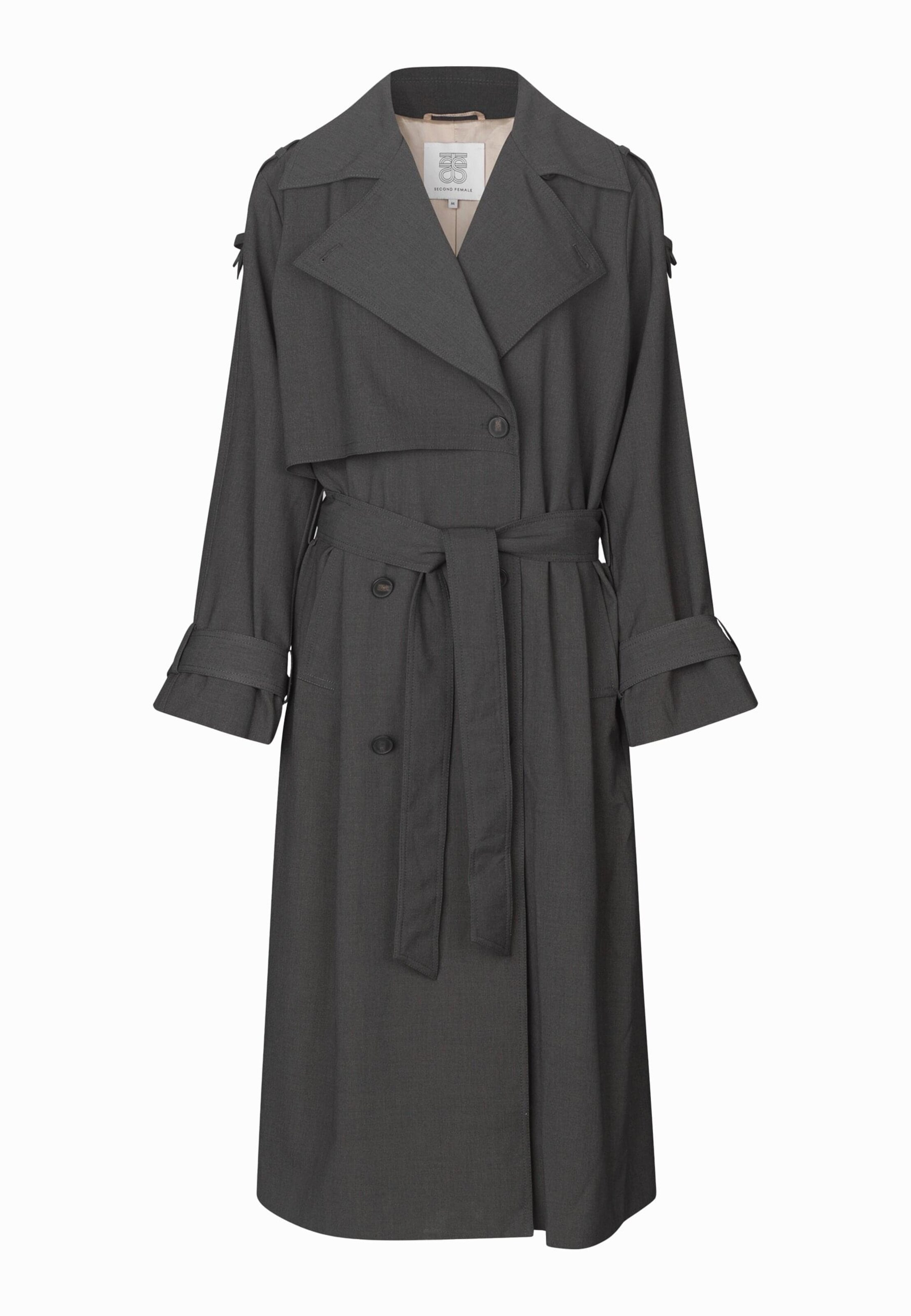 Cappotto di mezza stagione 'Zoe' di SECOND FEMALE in grigio: frontale