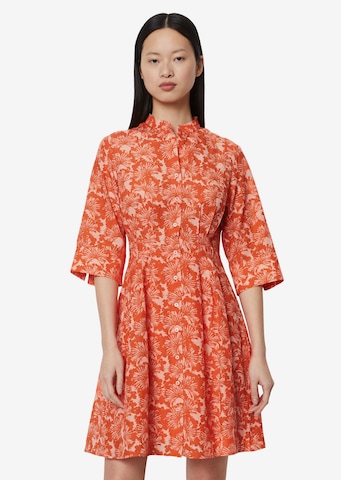 Marc O'Polo Shirt Dress in Orange: front