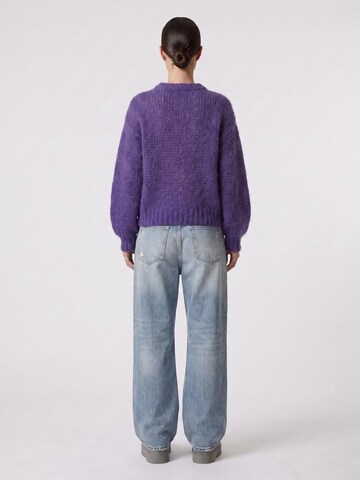 americandreams Oversized Sweater 'Leonnie' in Purple