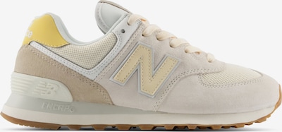 new balance Baskets basses '574' en 36 en cappuccino / jaune / blanc, Vue avec produit