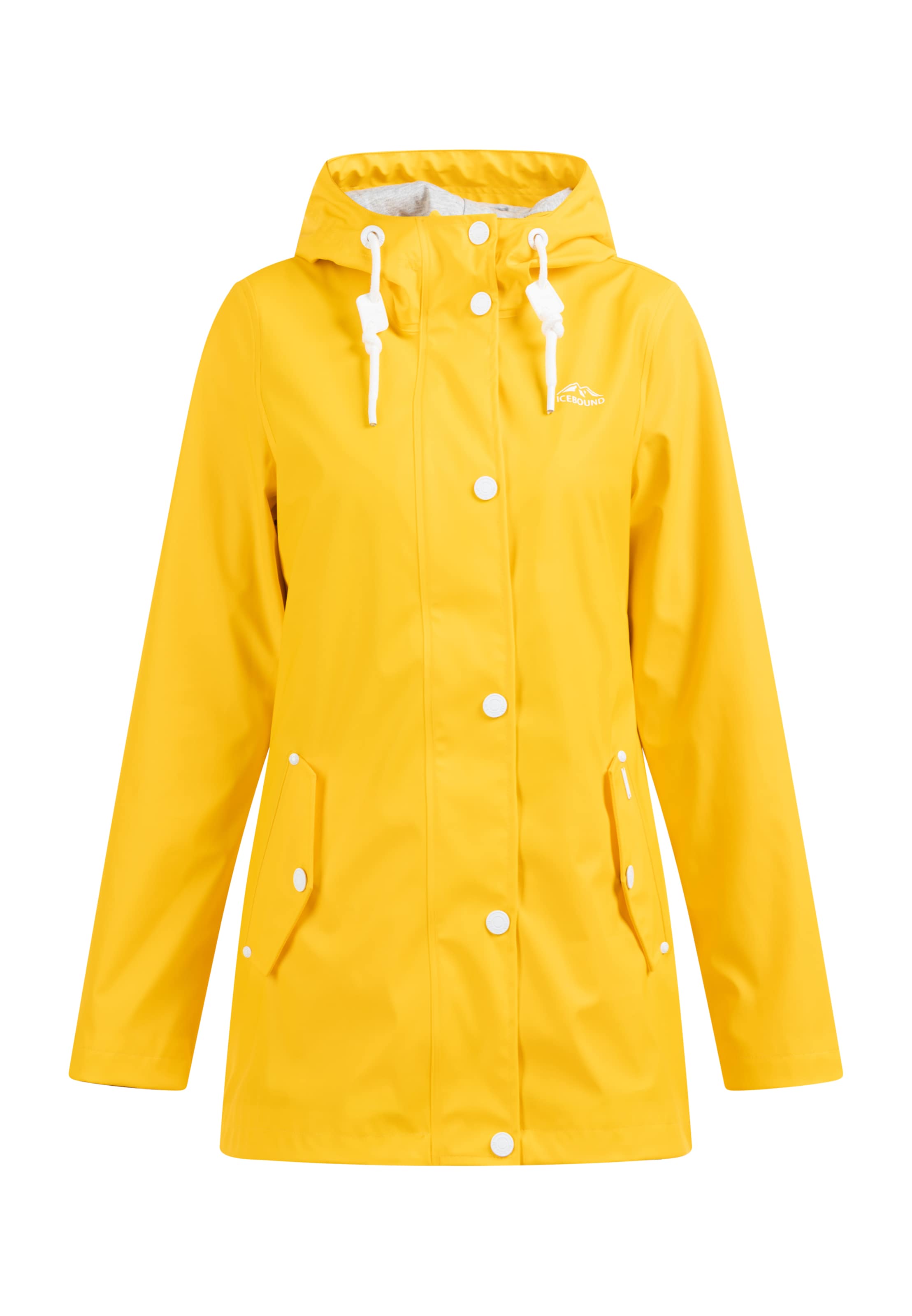 Veste mi-saison Yuka en jaune : devant