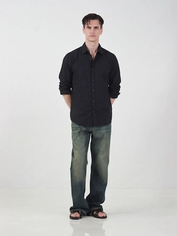 Giesto Comfort Fit Hemden in Schwarz