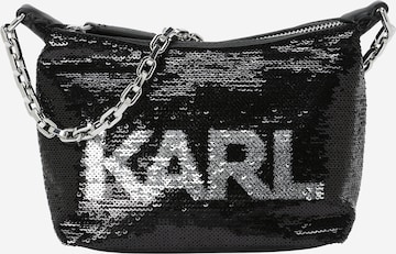 Borsa a spalla di Karl Lagerfeld in nero: frontale