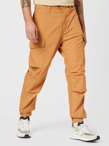 G-Star RAW Tapered Παντελόνι cargo σε καφέ: μπροστά