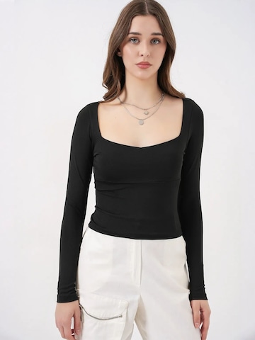Camicia da donna di Bigdart in nero: frontale