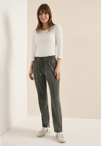 CECIL Tapered Hose 'Tracey' in Grün: Vorderseite
