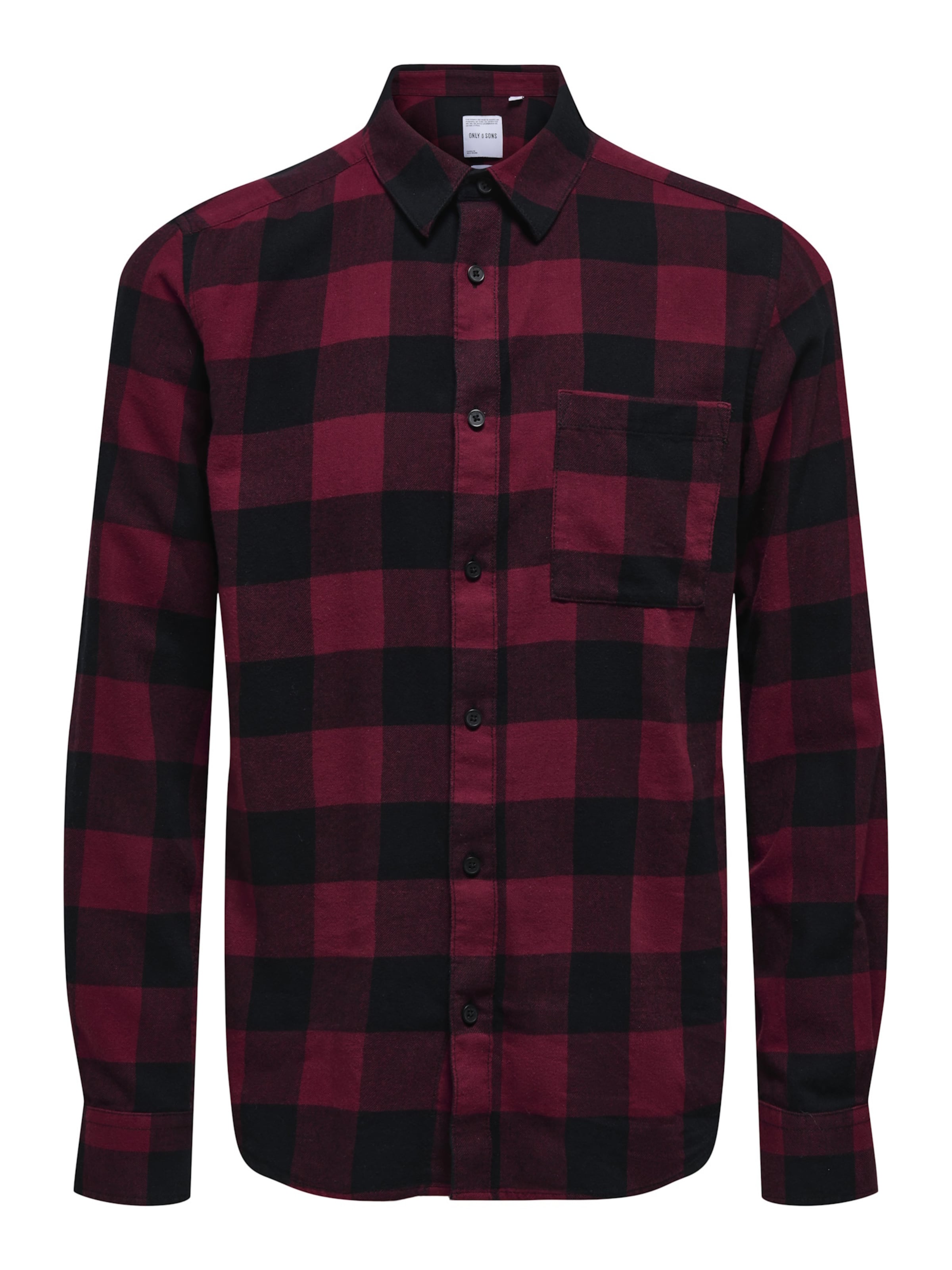 Only & Sons Overhemd 'ONSGudmundur' in Rood: voorkant