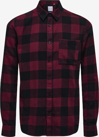Camicia 'ONSGudmundur' di Only & Sons in rosso: frontale