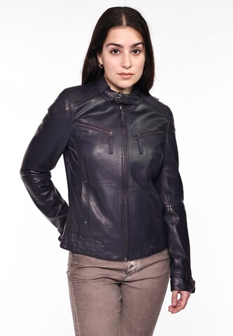 Maze Lederjacke ' Ryana ' in Lila: Vorderseite