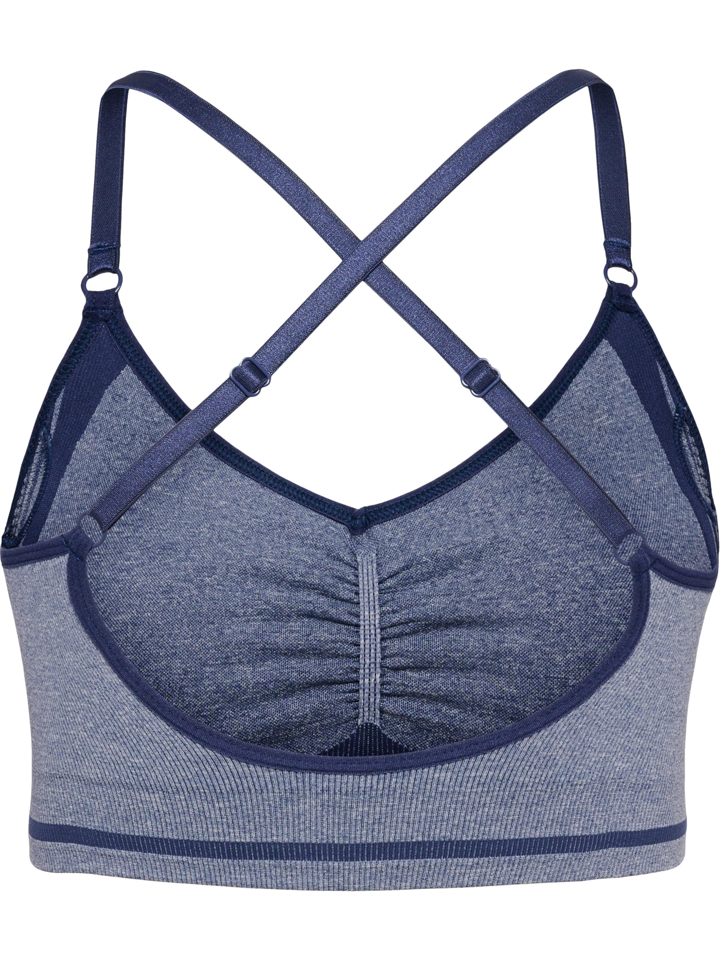 Hummel Bustier Sports-BH i blå