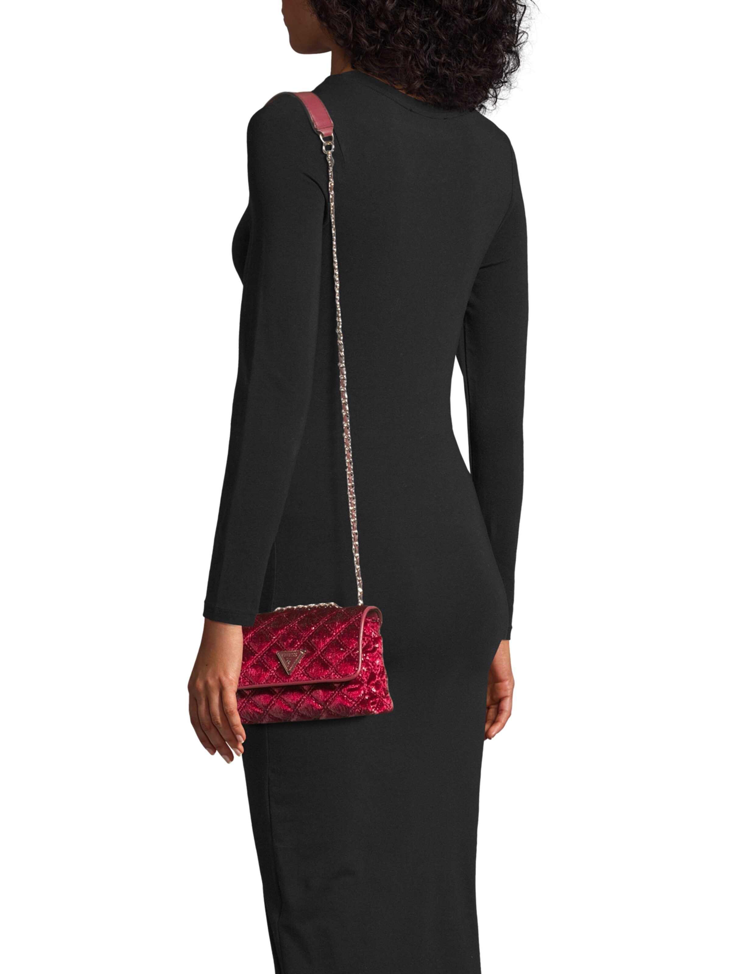 GUESS Olkalaukku 'Giully' värissä punainen