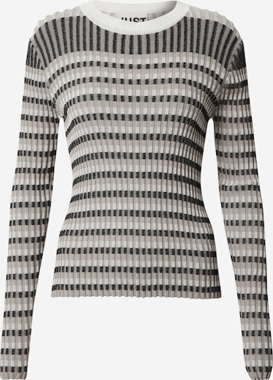 JUST FEMALE Sweater 'Lazio' in Beige / Black / White, Item view