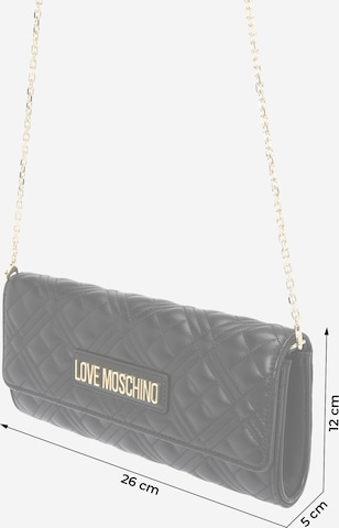 Pochette Love Moschino en noir