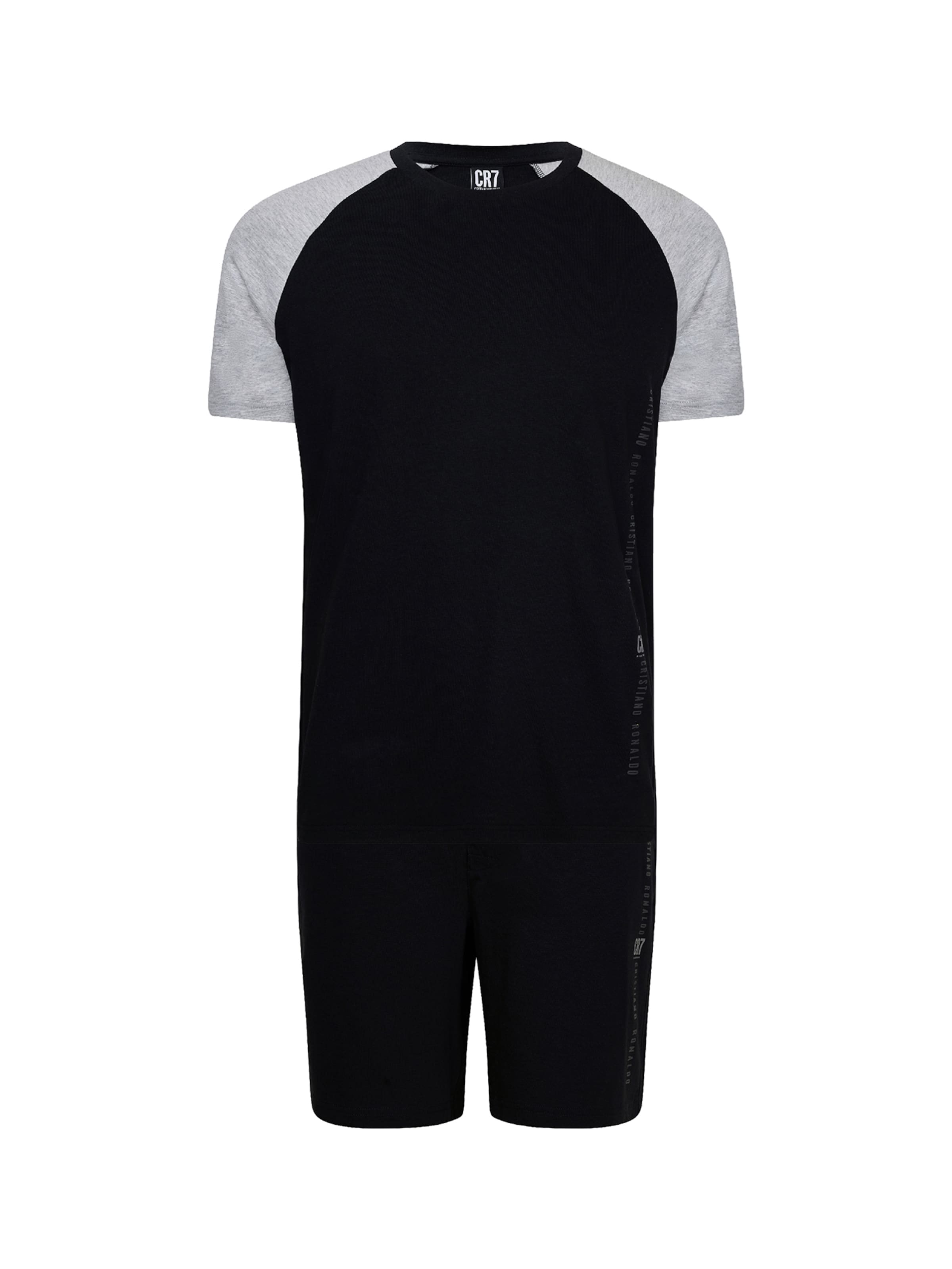 Pyjama court ' Men BASIC ' CR7 - Cristiano Ronaldo en gris : devant