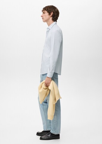 MANGO MAN Regular fit Button Up Shirt 'Playr' in Blue