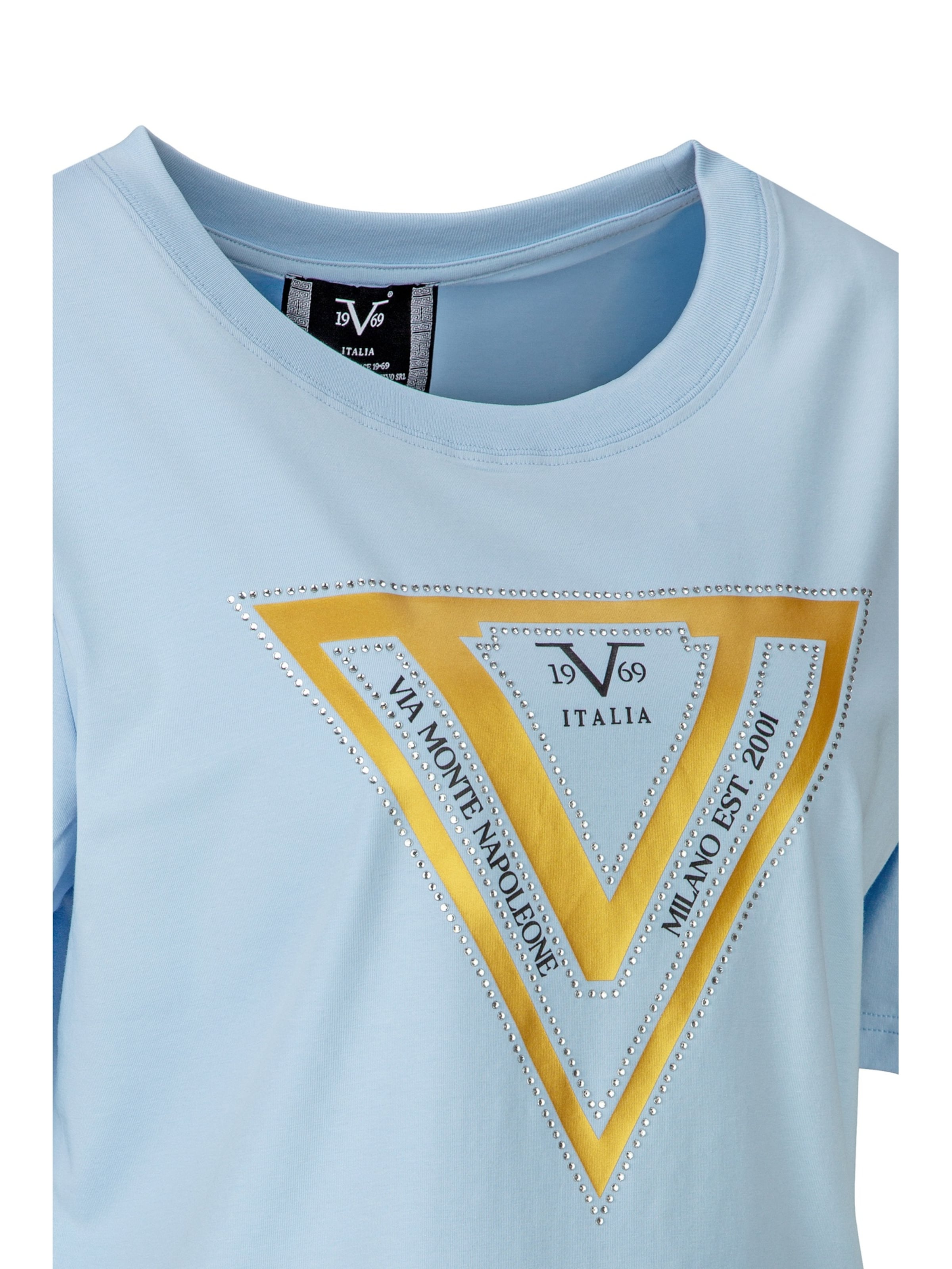 19V69 ITALIA Shirt 'Bellara' in Blauw