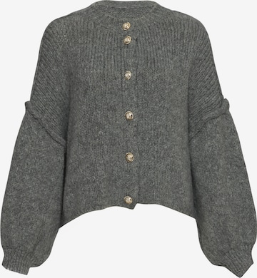 Lilavie Strickjacke ' Paulaa ' in Grau: Vorderseite