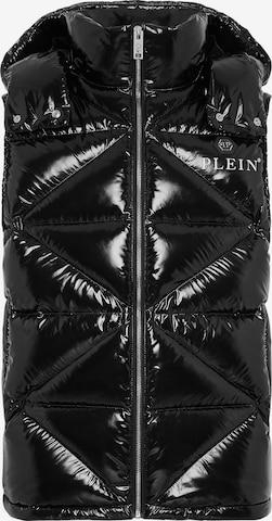 Philipp Plein Vest 'Hexagon' in Black: front
