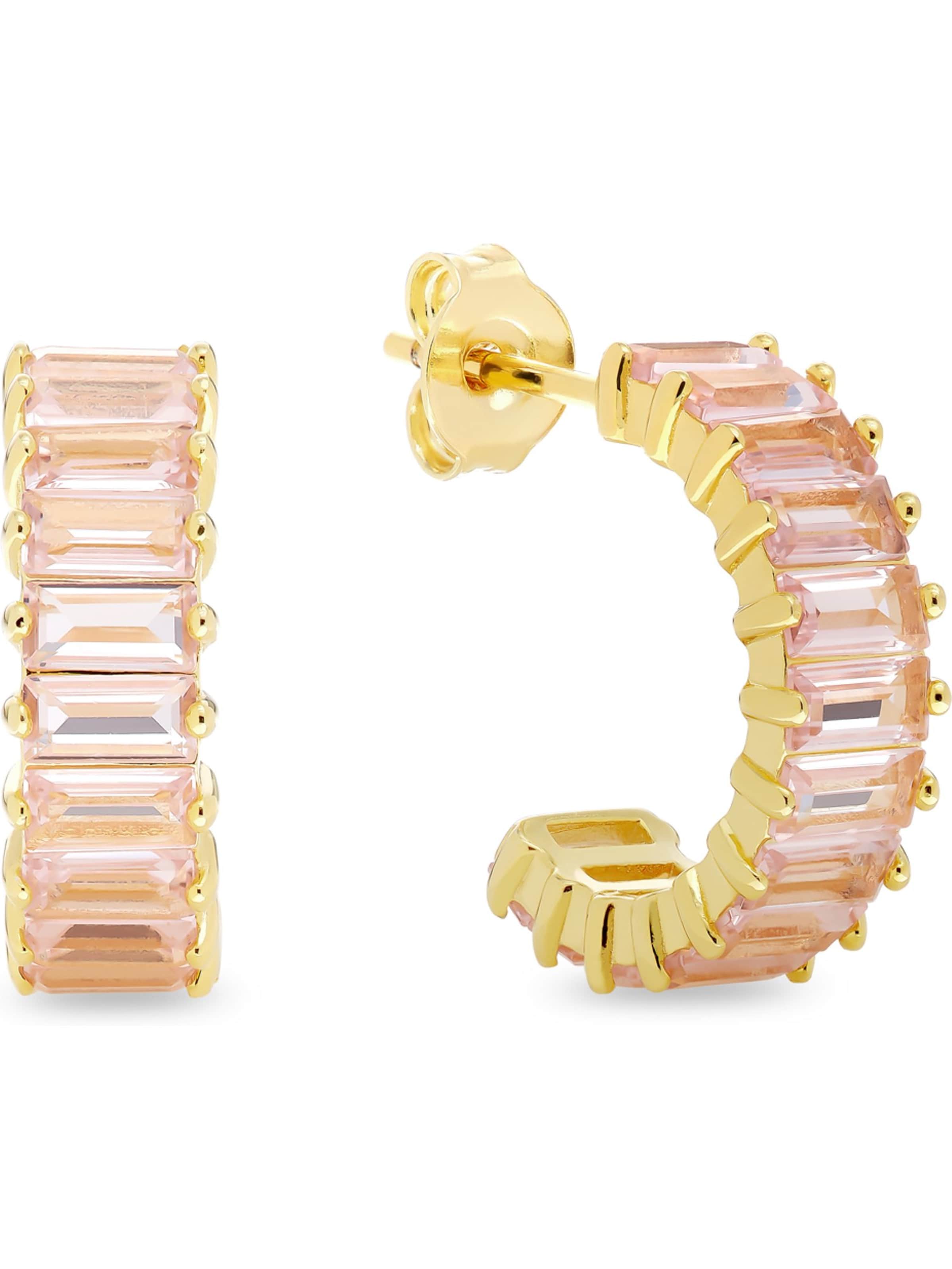 CHRIST Ohrringe in gold / rosegold, Produktansicht