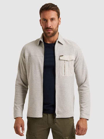 PME Legend - Camiseta 'Shirt jacket with waffle texture' en gris