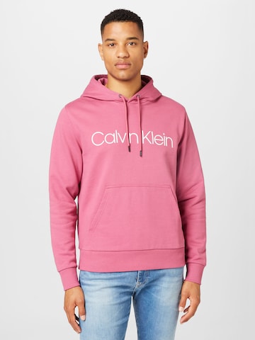 Calvin Klein Collegepaita värissä vaaleanpunainen: edessä