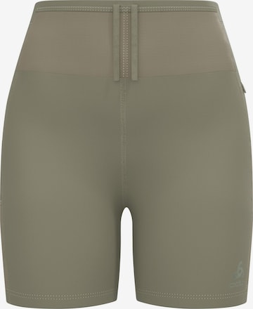 Coupe slim Pantalon de sport 'X-ALP TRAIL CARGO' ODLO en marron : devant