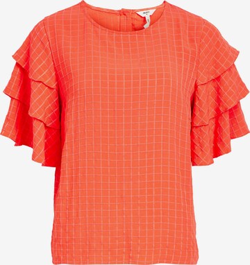 OBJECT Blus 'VIVA' i orange: framsida