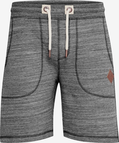 !Solid Trousers 'Aris' in 35-36 in Brown / Mottled grey, Item view