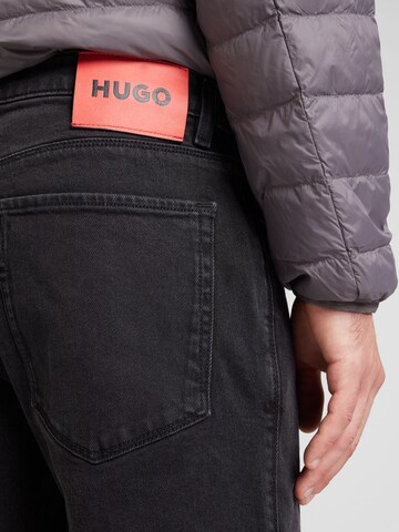 HUGO Regular Jeans '734' in Schwarz