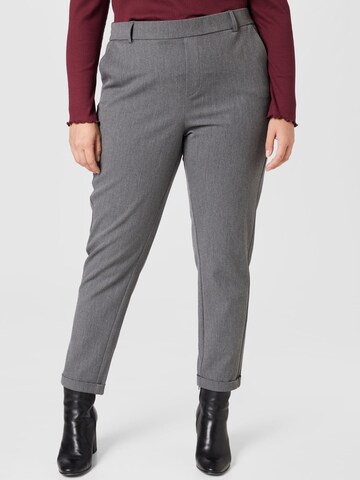 Vero Moda Curve Slimfit Kalhoty 'Maya' – šedá: přední strana