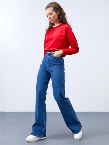 Sweat-shirt Tommy Life en rouge