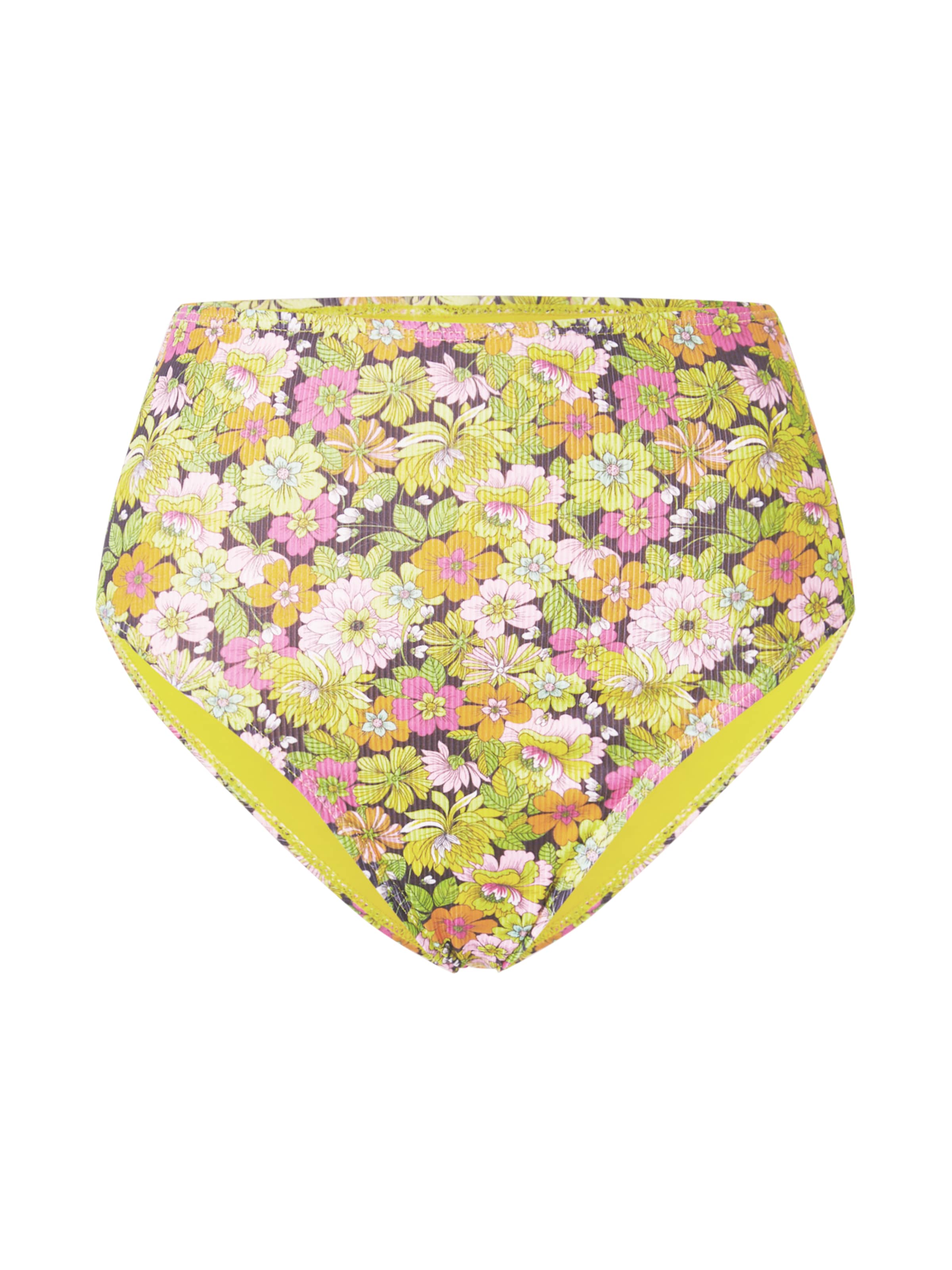 Warehouse Bikiniunderdel i marinblå / mörkgul / ljusgrön / gammalrosa, Produktvy