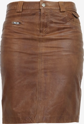 Jupe '0132' RICANO en marron : devant