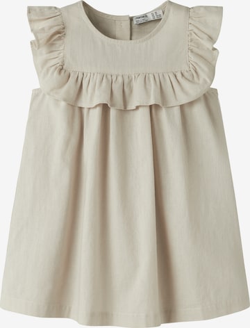NAME IT Jurk 'NMFFALINNEN' in Grijs: voorkant