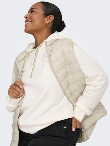 ONLY Carmakoma Sweatshirt 'CARNoli' i hvid