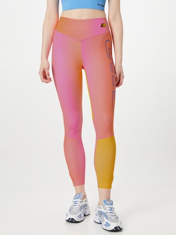 new balanceSkinny Sportske hlače 'Achiever' - narančasta boja: prednji dio