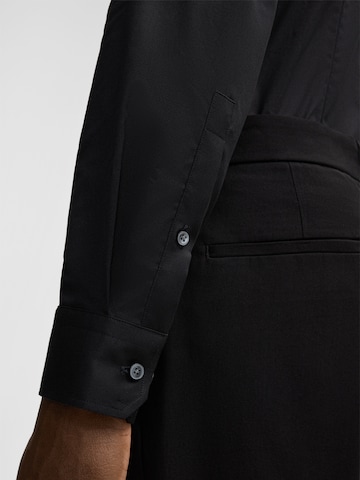 STRELLSON Slim fit Zakelijk overhemd 'Santos' in Zwart