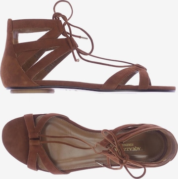 Aquazzura Sandals & High-Heeled Sandals in 36 in Brown: front