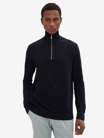 TOM TAILOR Sweater in Blue: front