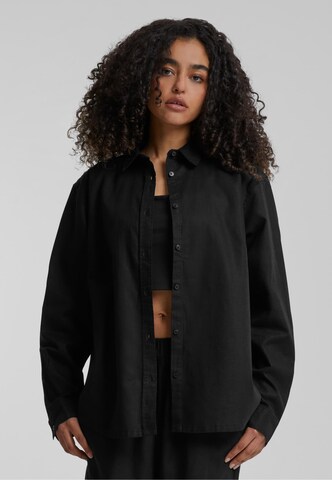 Camicia da donna di Urban Classics in nero: frontale