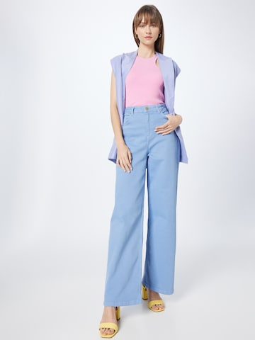 Coster Copenhagen Wide Leg Jeans 'Petra' in Blau