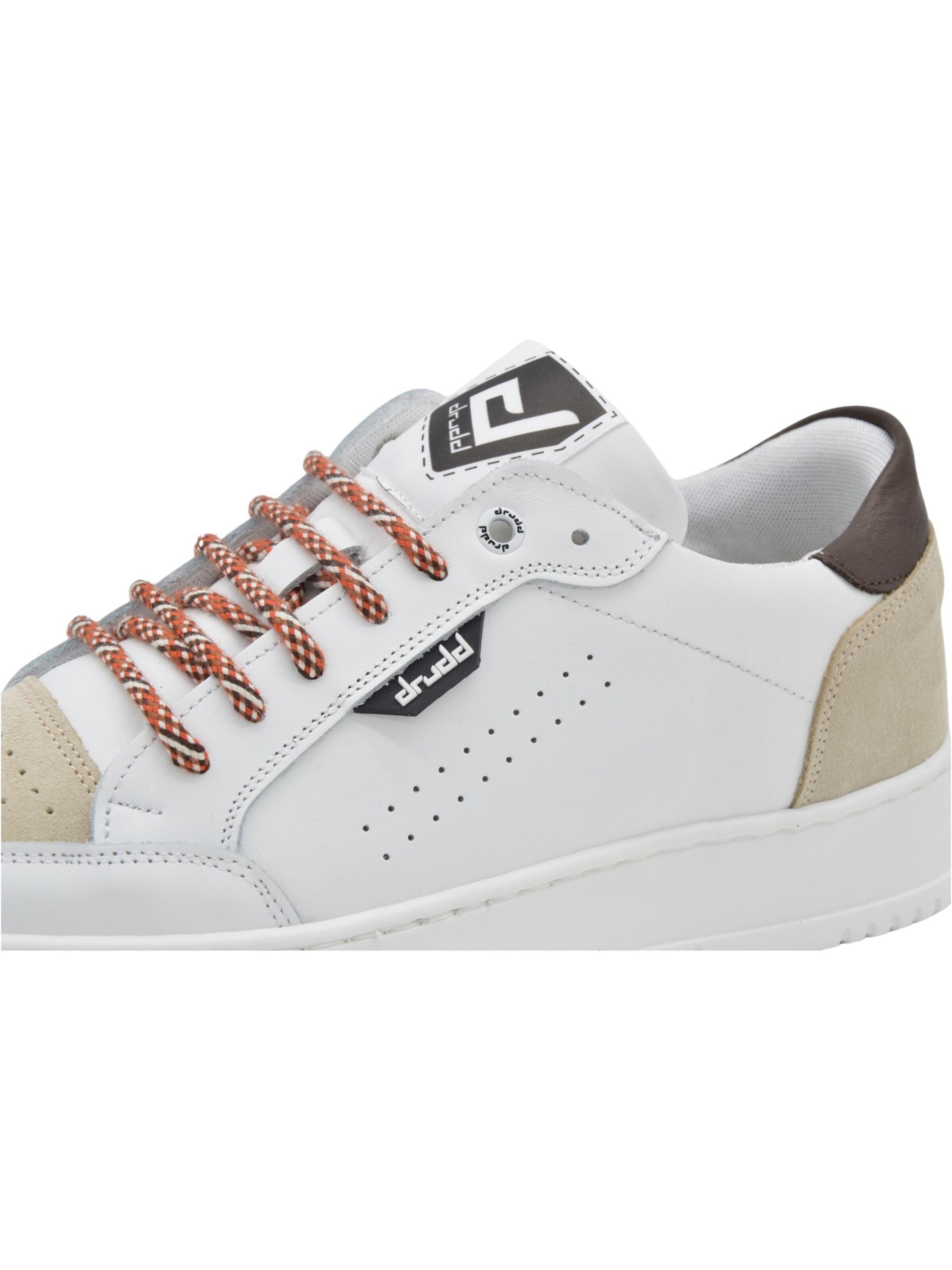 DRUDD Låg sneaker 'D-310-leather' i vit