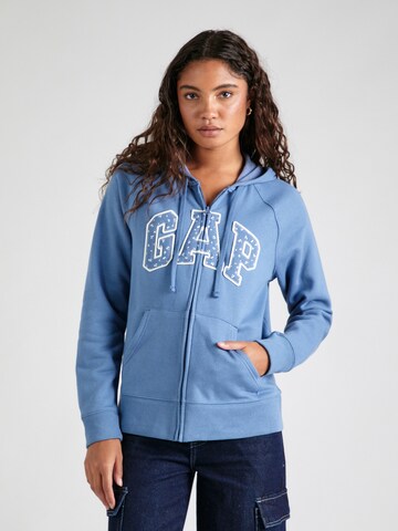 GAP Sweatvest in Blauw: voorkant