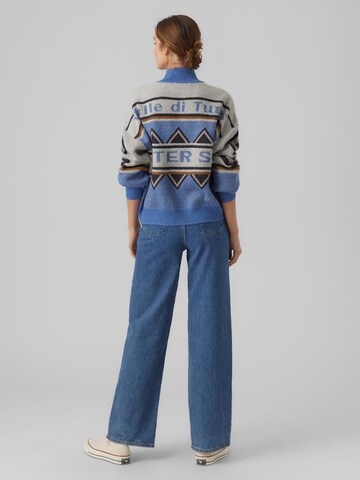 VERO MODA Sweater 'GLAZE' in Blue