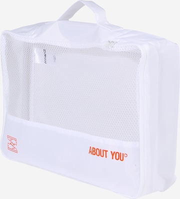 ABOUT YOU Travel Bag 'Icons' in White: front