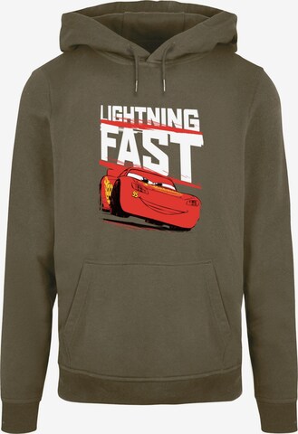 Sweat-shirt 'Cars - Lightning Fast' ABSOLUTE CULT en vert : devant