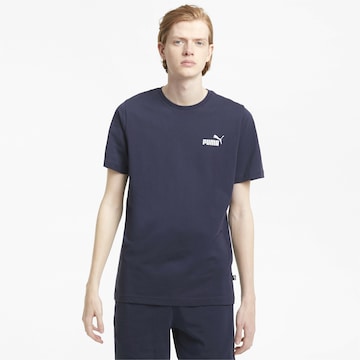PUMA Toiminnallinen paita 'Essentials' värissä sininen: edessä