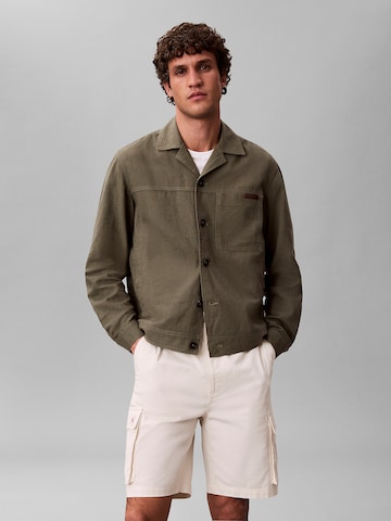 Regular Pantalon cargo Calvin Klein Jeans en beige : devant