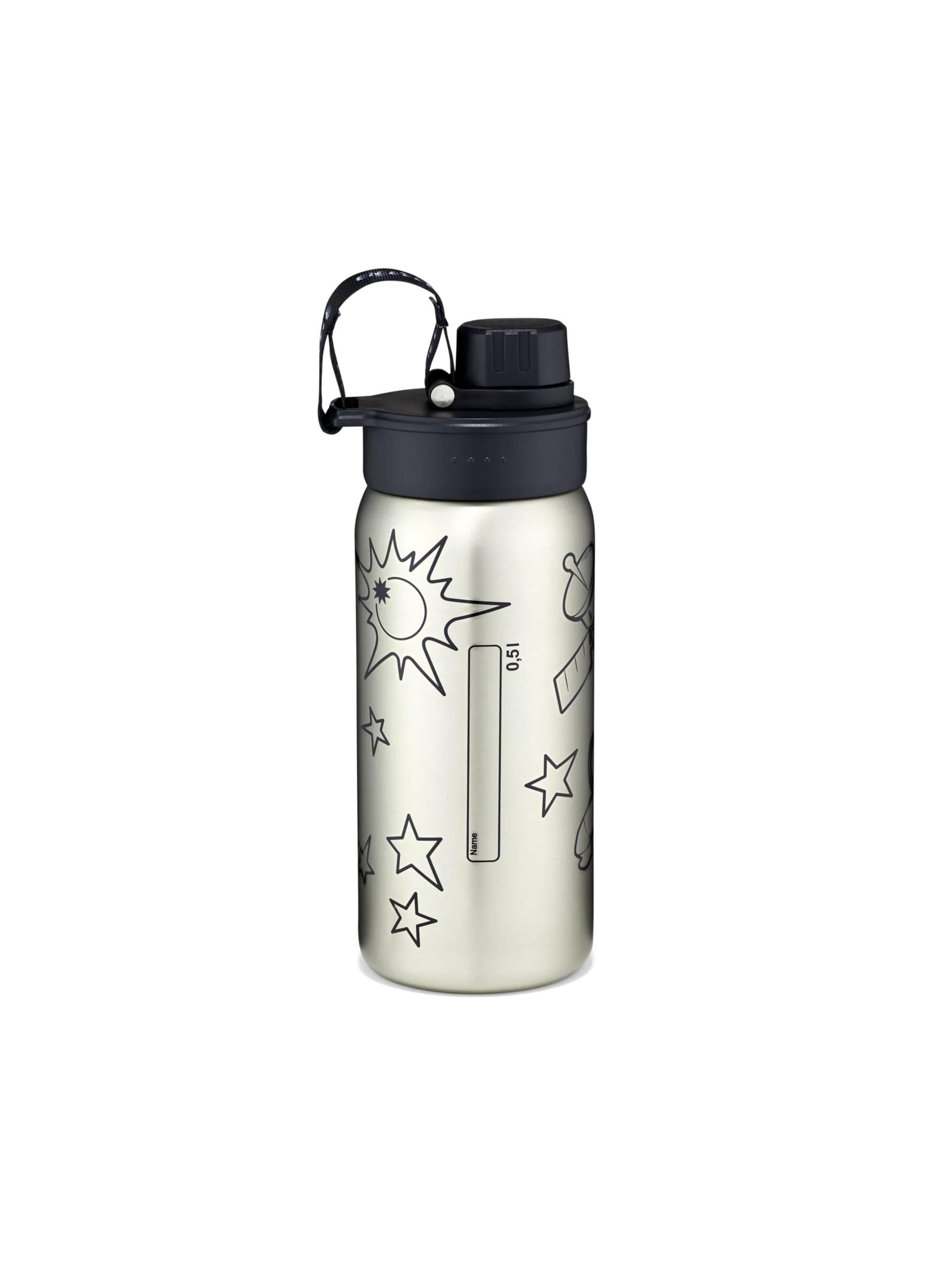 ergobag Drinking Bottle 'Trinkflasche Edelstahl Trinkflasche' in Black