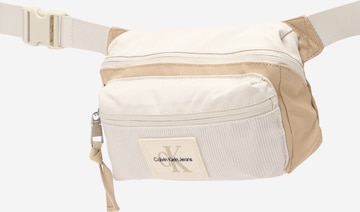 Calvin Klein Jeans - Riñonera en beige: frente